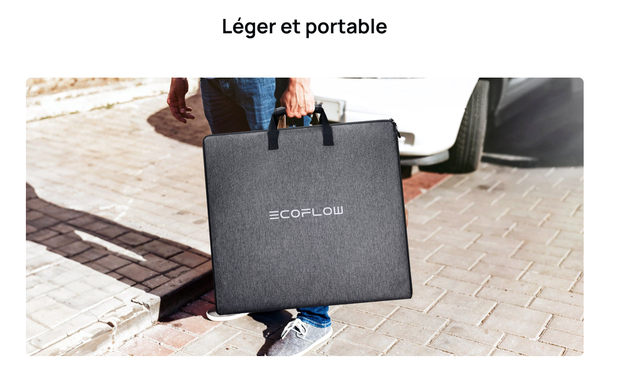 panneau solaire pliable 160W ecoflow nextgen